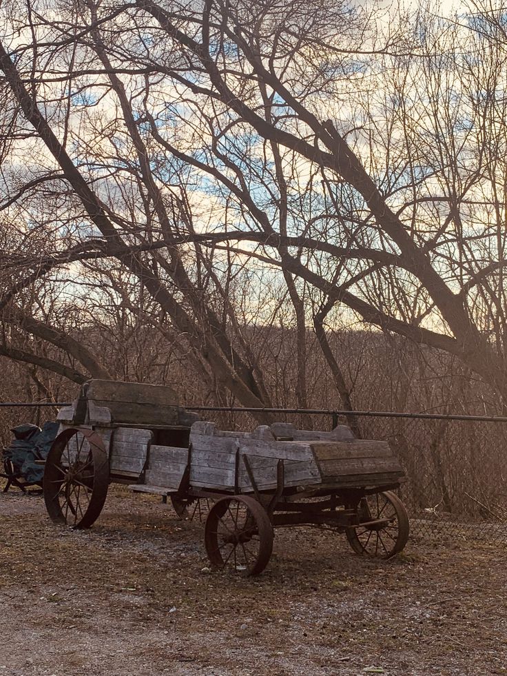 Rustic Wagon at Sunset – Digital Download Photography