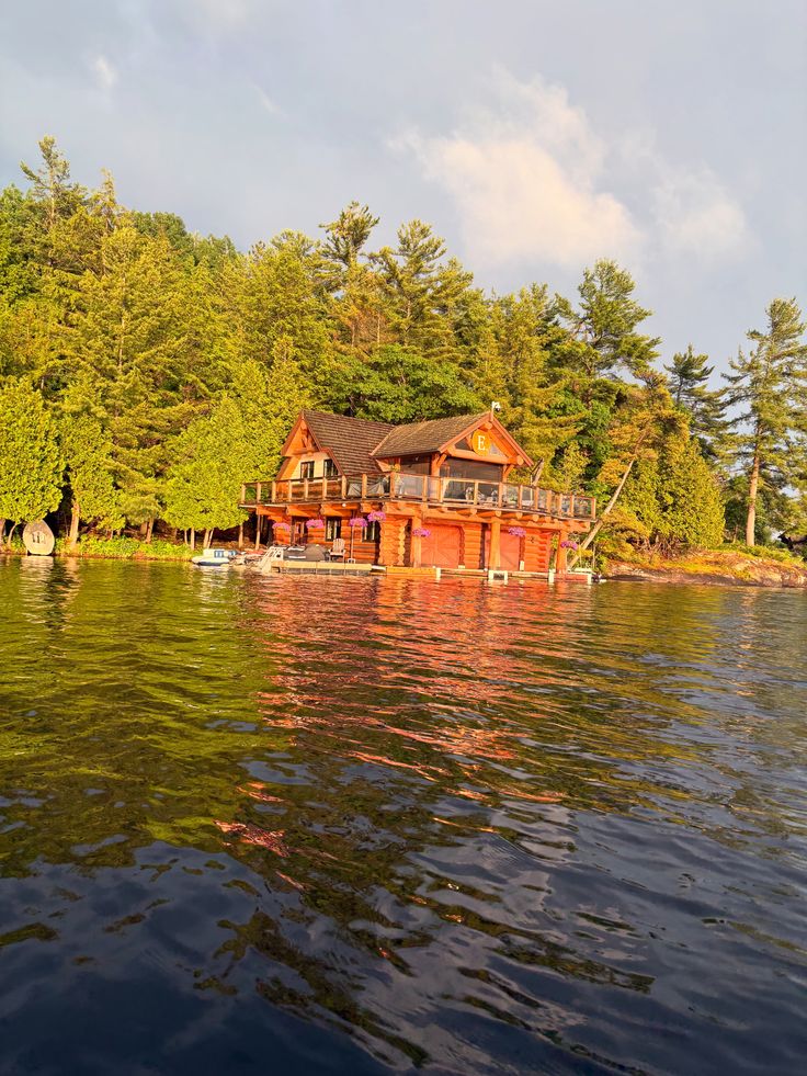 Golden Hour Lakeside Cabin – Digital Download Photography