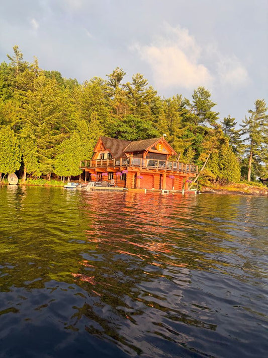 Golden Hour Lakeside Cabin – Digital Download Photography