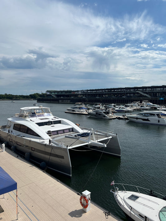 Docked Dreams – Luxury Yacht Digital Wall Art